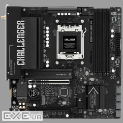 Mатеринська плата sAM5 AMD B850 4xDDR5 HDMI 2xM.2 2.5GbE LAN mATX ASROCK B850M CHALLENGER WIFI