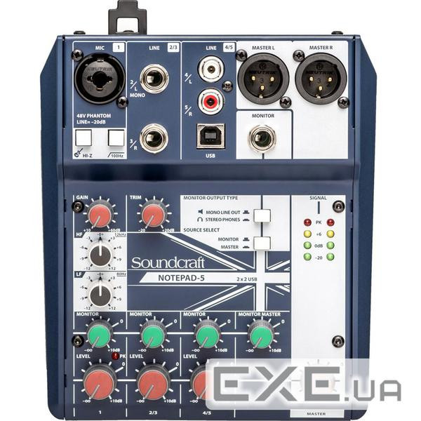 Мікшерний пульт Soundcraft Notepad-5