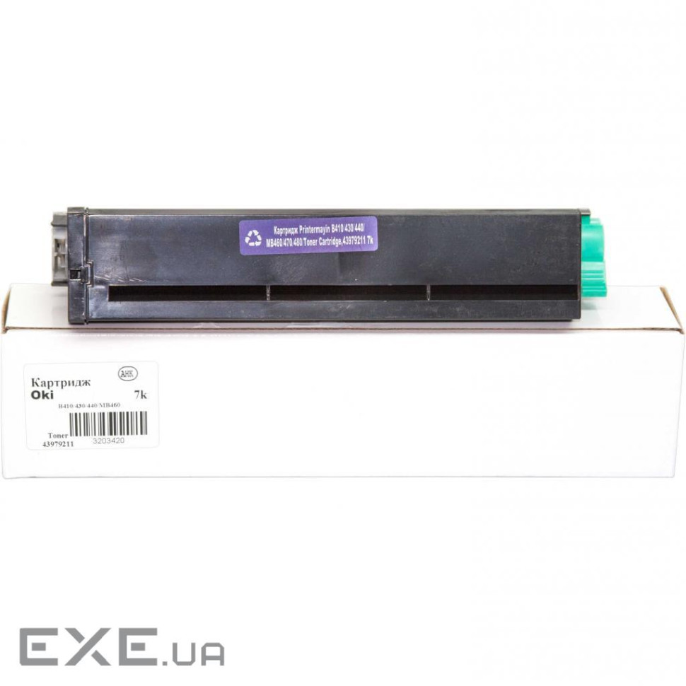 Тонер-картридж AHK OKI B410/430/440, 43979211/43979202 Black (3203420)