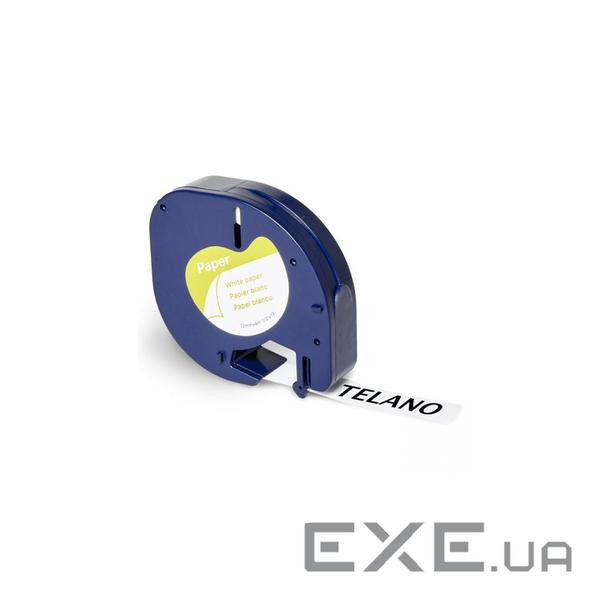 Стрічка для принтера етикеток UKRMARK D-91200-BK/WT, сумісна з DYMO 91200/S0721510, для сер (900618)