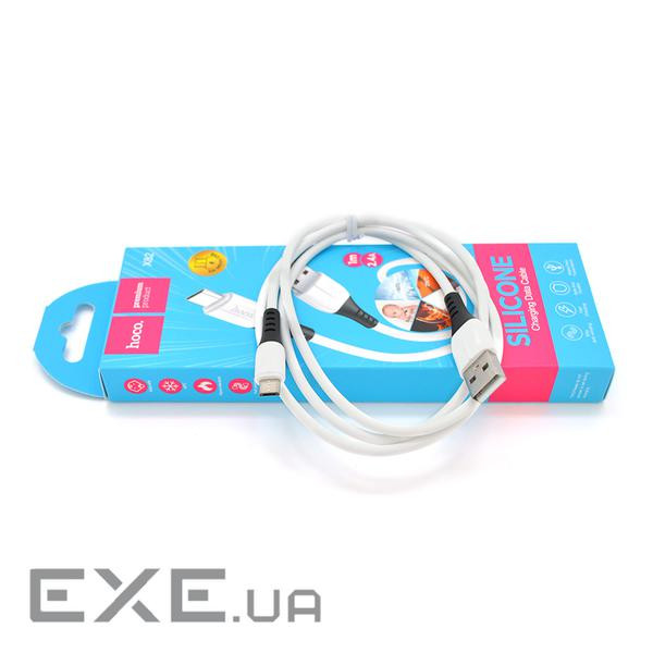 Кабель Hoco X82 silicone, Micro-USB, 2.4A, White, довжина 1м , BOX (Hoco X82W-M)