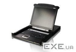 16-портовий KVM комутатор Slideaway з 17" LCD екраном, 19 '', 2 кабелю в комплекті , (CL5716M-ATA-RG)