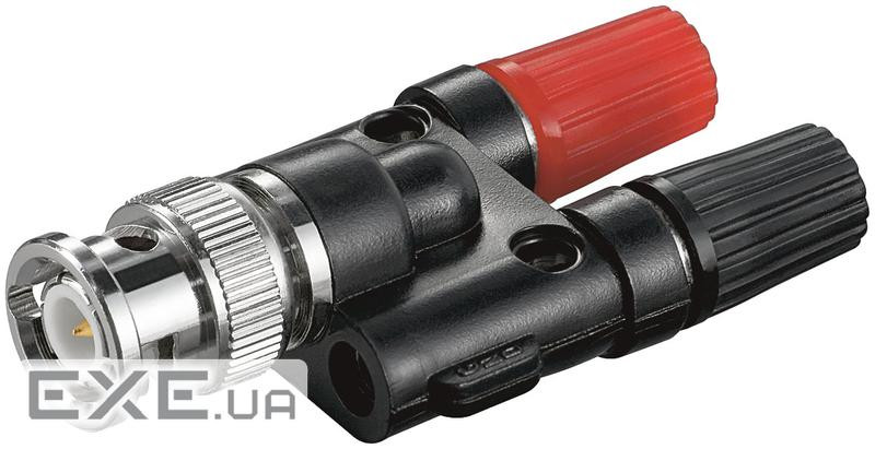 Перехідник аудіо BNC/50ohm-Bananax2 M/F,4mm Gold contacts (75.01.1401-1) BNC/50ohm-Bananax2 M/F,4mm Gold contacts (75.01