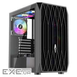 Корпус 1stPlayer AY7-BK-4F1 Black без БП