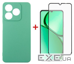 Чохол до мобільного телефона Dengos Realme C63 Soft + glass Mint (DG-KM-106)
