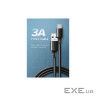 Дата кабель USB 2.0 AM to USB-C 0.25m 3A US287 black Ugreen (60114)