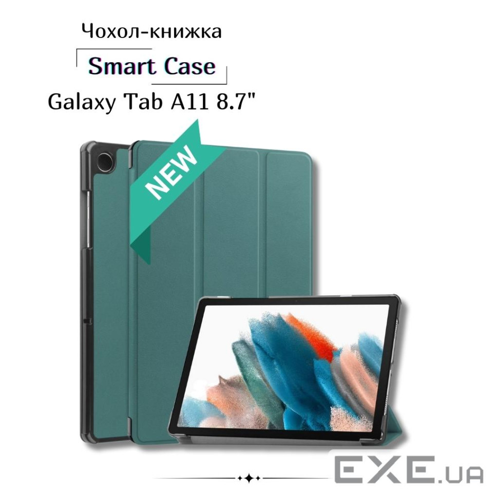 Чохол до планшета BeCover Smart Case Samsung Galaxy Tab A11 SM-X133/X135 8.7" Dark Green (713968)