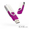 USB флеш накопичувач eXceleram 8GB P1 Series Silver / Purple USB 2.0 (EXP1U2SIPU08)
