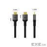 Кабель HDMI (M) - HDMI (M), 3 м, Black, ColorWay, V2.1, 8K / 60 Гц (CW-CBHD089-BK)