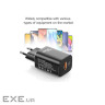 Зарядний пристрій Essager 1xUSB + 1xUSB-C PD30W black (ECTPQS-ZTB01)