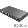 Комутатор Ruijie Reyee RG-ES110D-P (8xFE PoE, 2xGE uplink, настільний, безшумний) , max PoE 110W)
