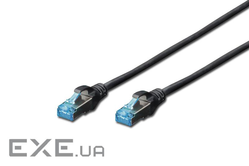 Патч корд Digitus SF-UTP, CAT 5e, 5м, AWG 26/ 7, черный (DK-1531-050/BL)