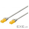 Патч-корд DIGITUS cat.6A U-UTP, 1м, AWG 26/7, Cu, LSZH, сірого кольору (DK-1613-A-010)