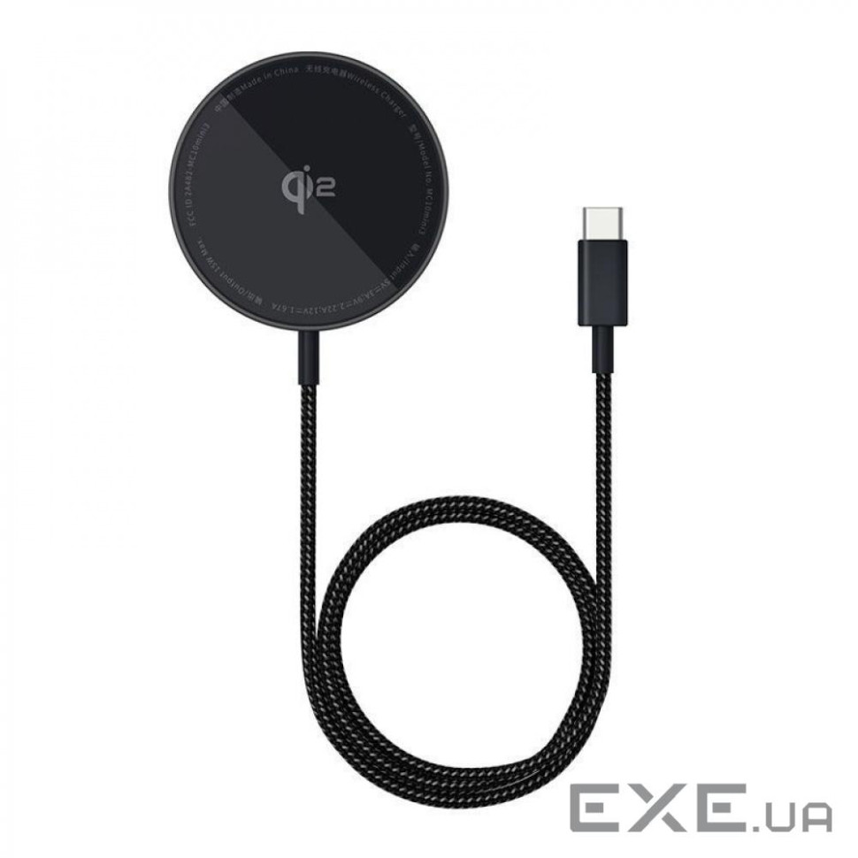 Wireless charger Baseus Simple Mini4 Air Magnetic Qi2 15W black (P10278200111-00)