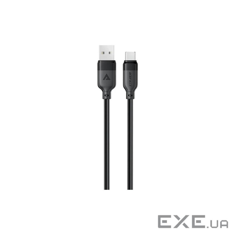 Дата кабель USB 2.0 AM to USB-C 1.2m 3A TPE black Acefast (6974316283812)