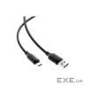 Дата кабель USB 2.0 AM to USB-C 1.2m 3A TPE black Acefast (6974316283812)