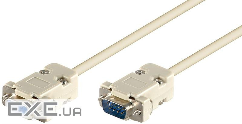 Кабель пристроїв-подовжувач COM DB9 M / F 1.5m, 1: 1 розбірний D = 4.5mm, HQ, сірий (75.09.5196-150)