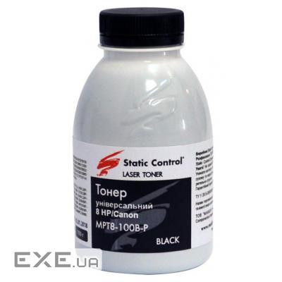 Тонер HP/Canon MPT8 Universal 1010/1012, 100г Static Control (MPT8-100B-P)