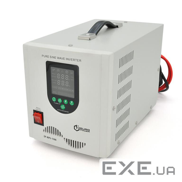 ДБЖ з правильною синусоїдою Europower EP-MPS-1500 / 12 (1050 Вт) 5 / 10 / 15 / 20 / 30А, під зовнішн