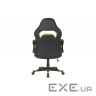 Ігрове крісло 2E GAMING HEBI Black/Green (2E-GC-HEB-BK)