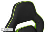 Ігрове крісло 2E GAMING HEBI Black/Green (2E-GC-HEB-BK)