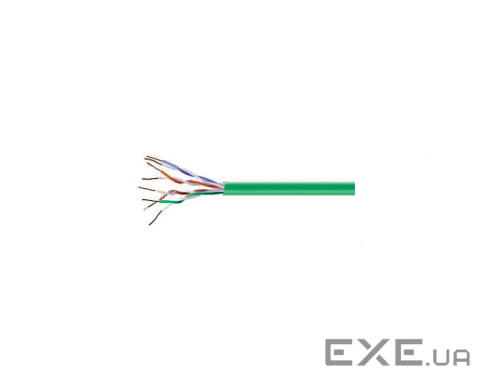 Кабель UTP Cat-5e Fibrain LSZH (метровий), зелений (XE100.105)