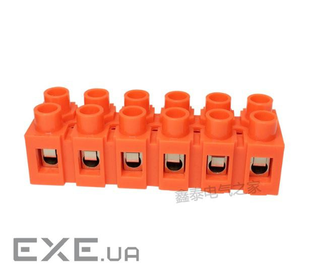 Клемний блок H2519-6P 36A / 660V, матеріал мідь, переріз дроту 0.5-6мм2 2