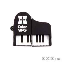 Флеш накопичувач USB 64Gb ColorWay "Piano", Black, USB 3.0 (CW-USBPO64)
