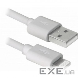 Дата кабель USB 2.0 AM to Lightning 2.0m MFI TPE White REAL-EL (EL123500056)