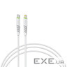 Дата кабель USB-C to Lightning 1.2m 18W white Intaleo (1283126504099)