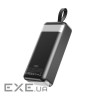 Зовн. акум. XO PR240 - 30000 mAh PD20W + QC22.5W with light (Чорний ) (PR240_Black)