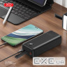 Зовн. акум. XO PR240 - 30000 mAh PD20W + QC22.5W with light (Чорний ) (PR240_Black)