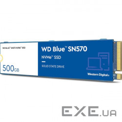 Solid state drive SSD M.2 WD Blue SN570 500GB NVMe PCIe 3.0 4x 2280 TLC (WDS500G3B0C)