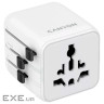 Перехідник Canyon Travel Adapter OnTour One EU/UK/US/AUS White (CNS-TA1005W)