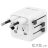 Перехідник Canyon Travel Adapter OnTour One EU/UK/US/AUS White (CNS-TA1005W)