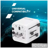 Перехідник Canyon Travel Adapter OnTour One EU/UK/US/AUS White (CNS-TA1005W)