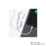 Дата кабель USB 2.0 AM to Lightning 2.0m Cafule Series Metal 2.4A White Baseus (CALJK-B02)