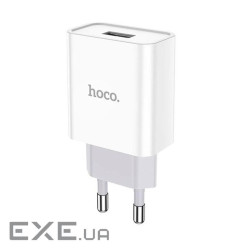 СЗУ 110-240V HOCO C72A 1xUSB, 2.1A, White, Blister (HOCO C72A / W)