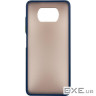Чохол до мобільного телефона Dengos Matt POCO X3, blue (DG-TPU-MATT-69)