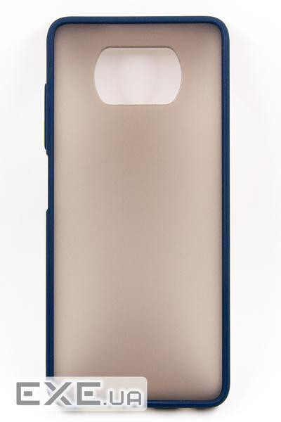 Чохол до мобільного телефона Dengos Matt POCO X3, blue (DG-TPU-MATT-69)
