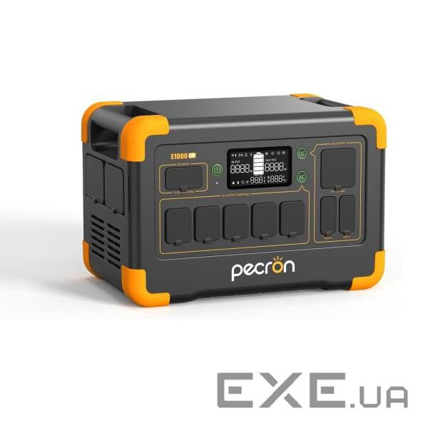 Power station Pecron E1000LF APP Control, 1800W / 1024Wh LiFePO4, MPPT VOC 11-60V / 600W, (E1000LFP)