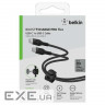 Кабель Belkin USB-C - USB-C, BRAIDED SILICONE, 1m, black (CAB011BT1MBK)