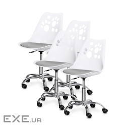 Дитяче крісло Evo-kids Indigo 4 шт White / Grey (H-232 W/G- X4)