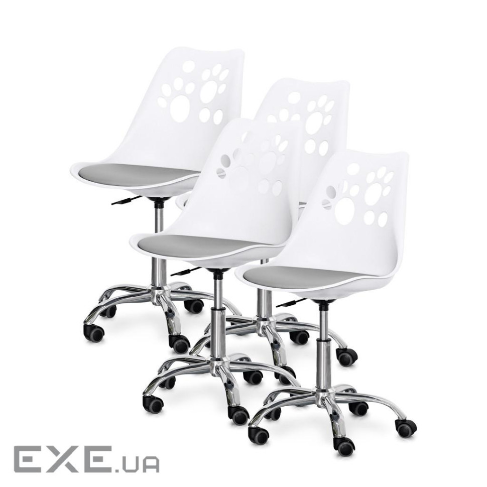 Дитяче крісло Evo-kids Indigo 4 шт White / Grey (H-232 W/G- X4)