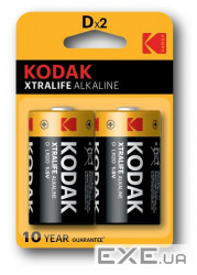 Батарейка KODAK XtraLife LR20 1x2 шт. блістер (30952058) (30952058)