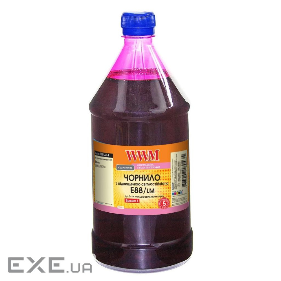 Чорнило WWM Epson L8050/L18050 1000г Light Magenta, water-soluble (E88/LM-4)