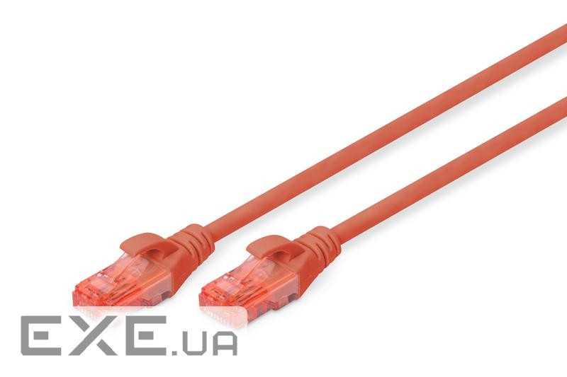 Патч-корд DIGITUS CAT 6 UTP, 3м, AWG 26/7, Cu, LSZH, червоний (DK-1617-030/R)