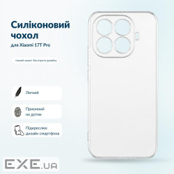 Чохол до мобільного телефона BeCover Silicone Xiaomi 17T Pro Transparent (716072)
