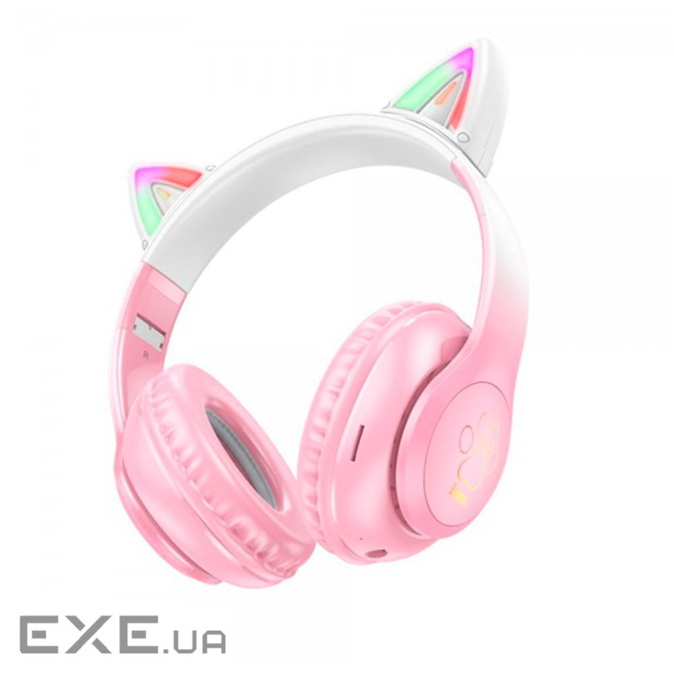 Бездротові навушники Bluetooth HOCO W42, White / Pink, Box (HOCO W42 / WP)