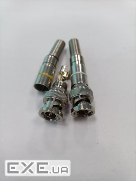 Роз&apos,єм Premium BNC-M - з пружиною під кабель та наконечником під гвинт для фіксації ц (YT30452) (YT30452)